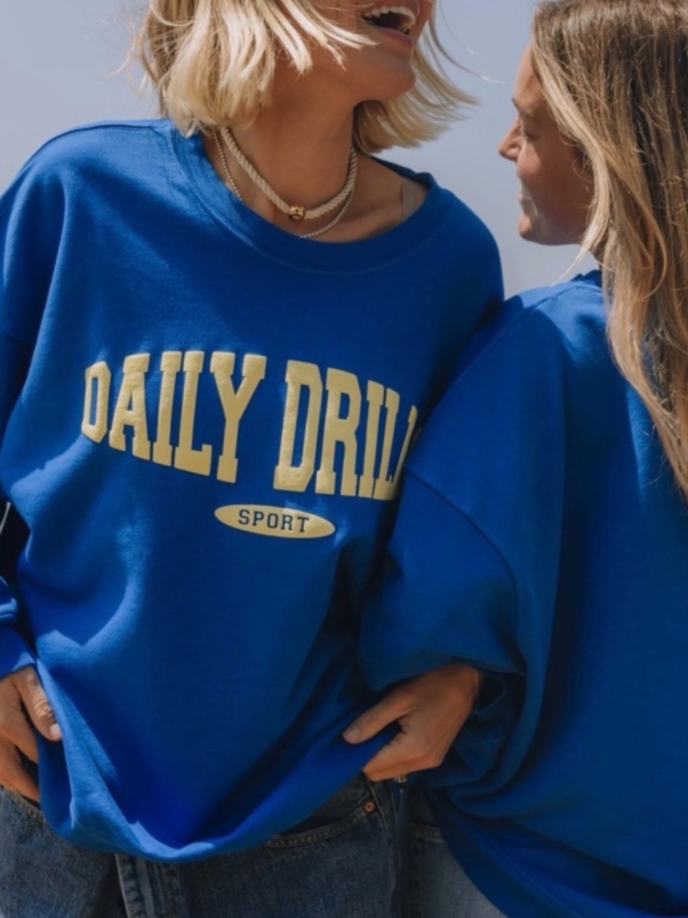 Daily Drills Limited Edition Blue Oversized Sweatshirt